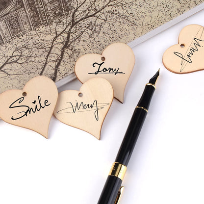 MDF Cutouts | Wooden Cutout For Craft | Pine Wood | Unfinished Tags for Key Chain, Slices Crafts, Xmas, Decorations, Painting | Resin Art Work | MDF Board Cutouts, Heart- [50pcs]-[ 5cmx5cm]