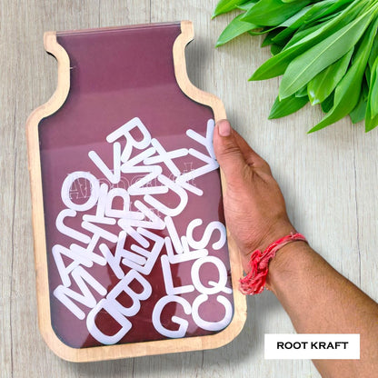 ABCD Letter Learning Jar for Kids | Alphabet Learning Toy | Put Letter in Jar Activity for Kids