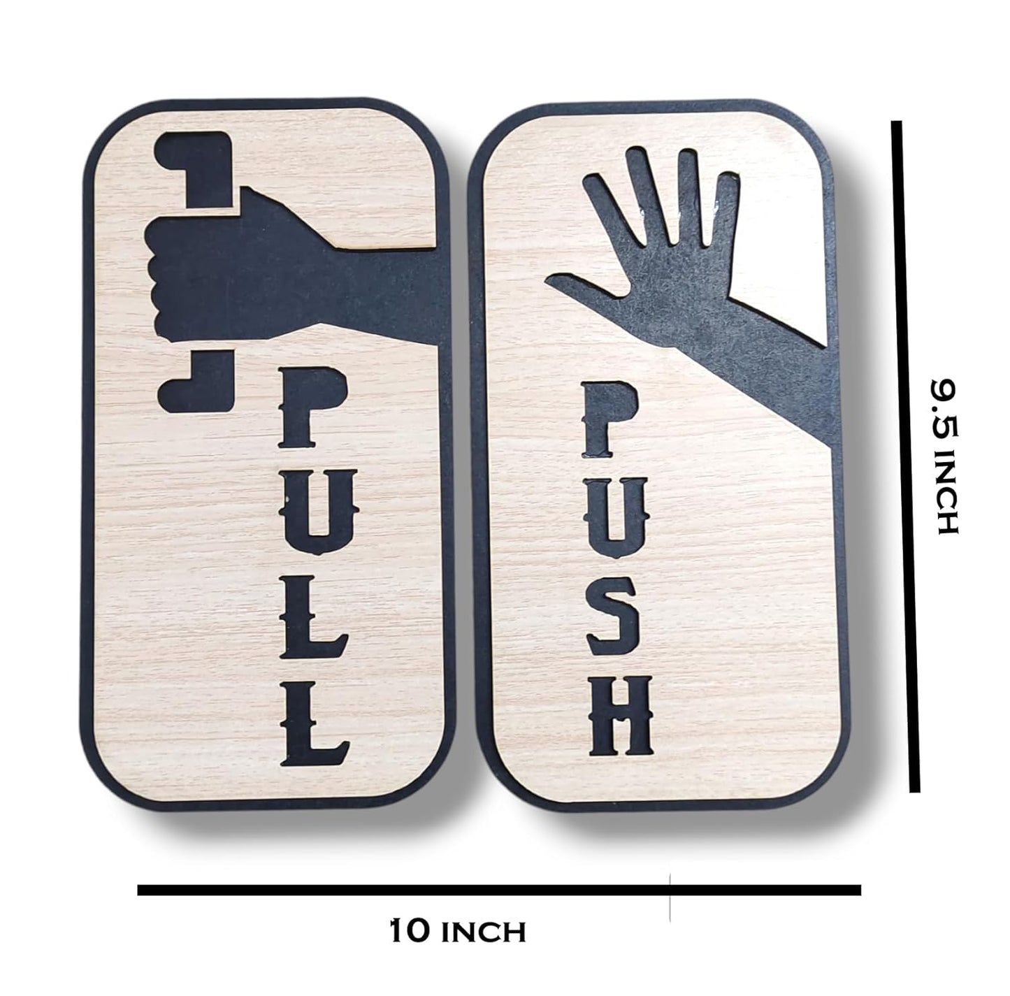 Push Pull Sign with Self Adhesive Sticker for Door | Door Sign Sticker for Office, Stores, Cafe, Hotel, Restaurant, Business & Shop Visit the ROOT KRAFT Store