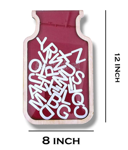 ABCD Letter Learning Jar for Kids | Alphabet Learning Toy | Put Letter in Jar Activity for Kids