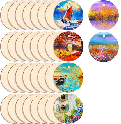 Pine MDF Cutouts Unfinished Tags for Key Chain