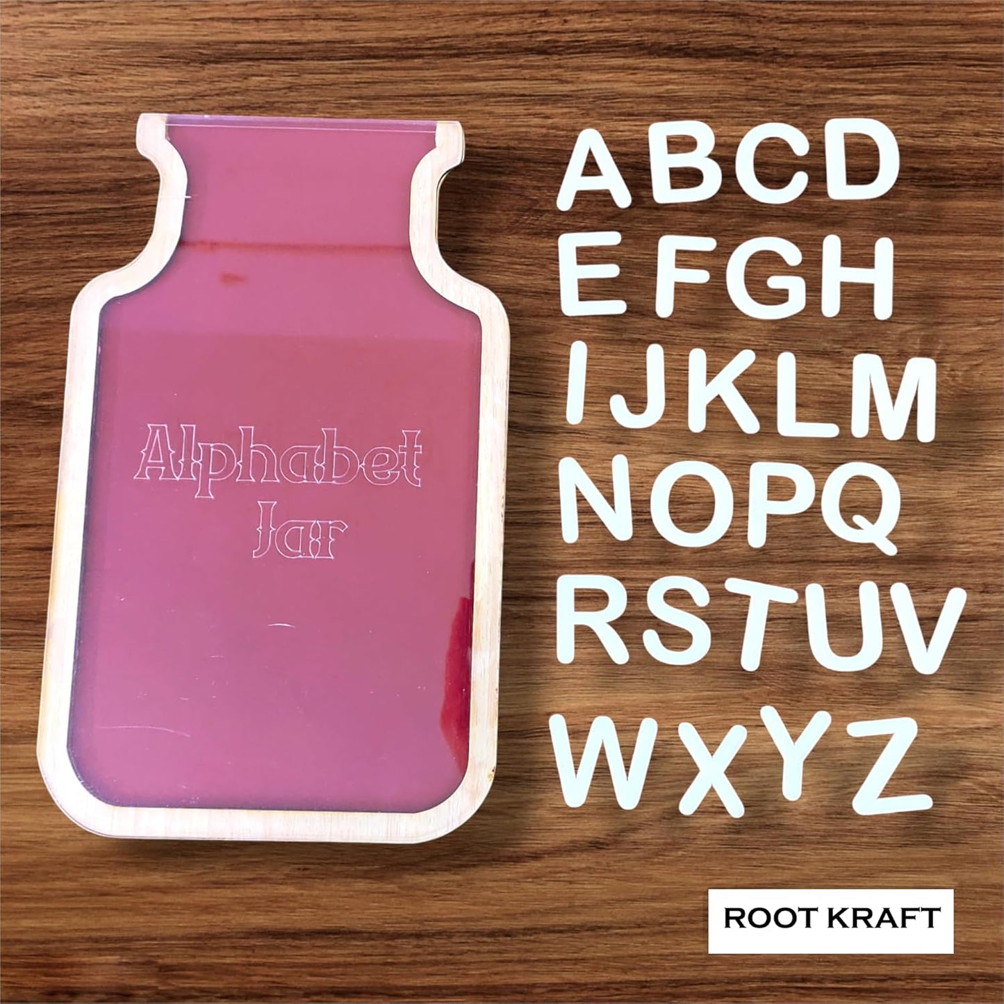 ABCD Letter Learning Jar for Kids | Alphabet Learning Toy | Put Letter in Jar Activity for Kids